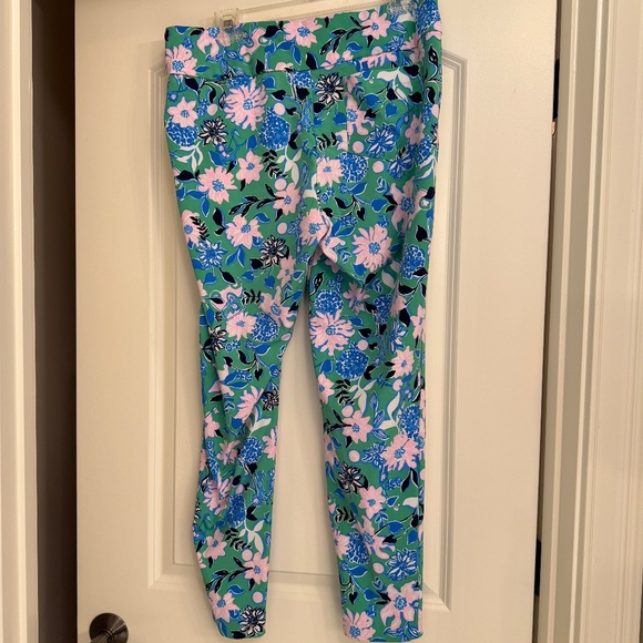 🌸 Lilly Pulitzer Luxletic Corso 28" Pant | Spearmint Golf Till You Drop | Sz 14 - Picture 3 of 4